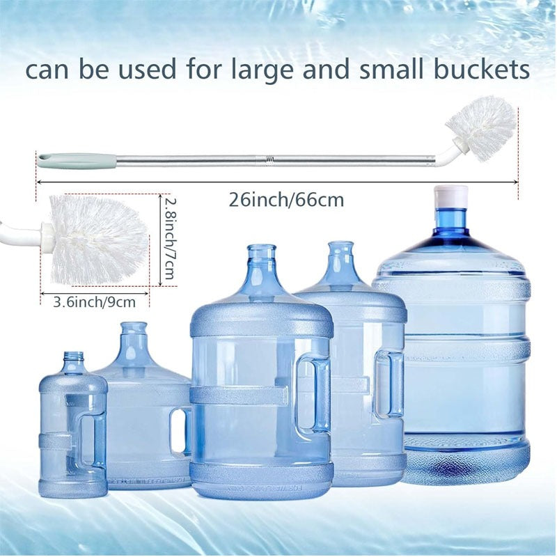 Water Bottle (19L) Washing Brush - Stainless Steel Rod