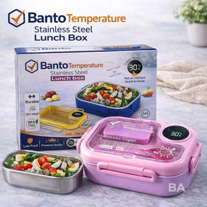 Banto Temperature Lunch Box – Stainless Steel Smart Insulated Food Container