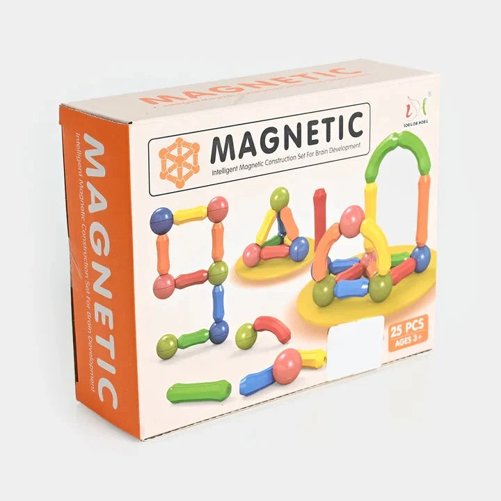 Magnetic STEM Construction Set – 25 Pieces Educational Building Toys