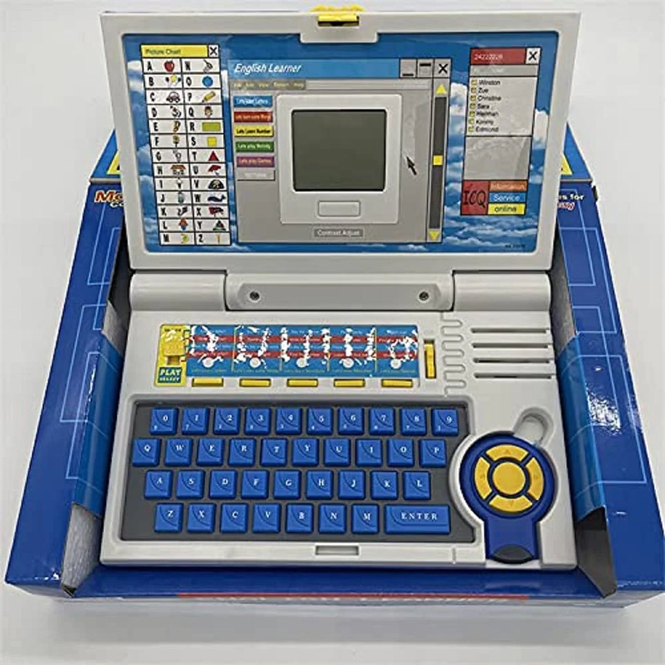 Kids Educational English Learner Laptop with 20 Learning Activities