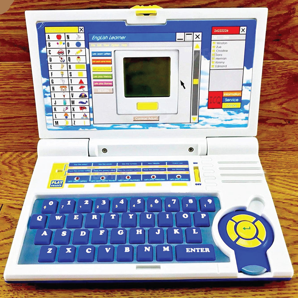 Kids Educational English Learner Laptop with 20 Learning Activities