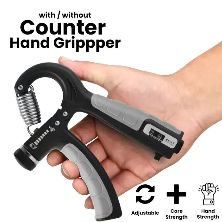 Adjustable Hand Grip Strengthener , 5-60KG Resistance, Compact Portable Grip Trainer for Muscle Fitness
