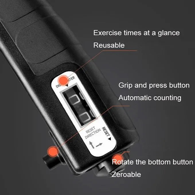 Adjustable Hand Grip Strengthener , 5-60KG Resistance, Compact Portable Grip Trainer for Muscle Fitness