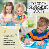 Magic Water Drawing Book for Kids – Reusable Mess-Free Coloring Book with Magic Pen