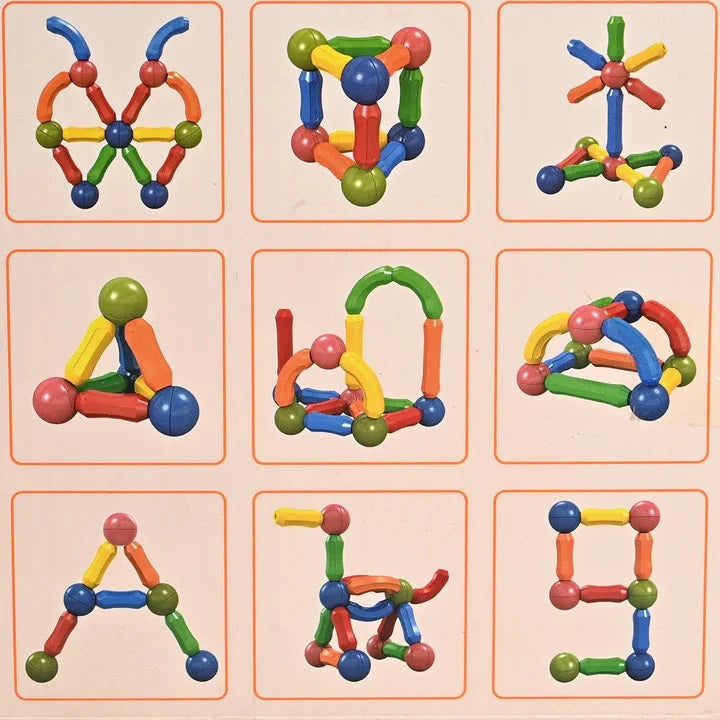 Magnetic STEM Construction Set – 25 Pieces Educational Building Toys