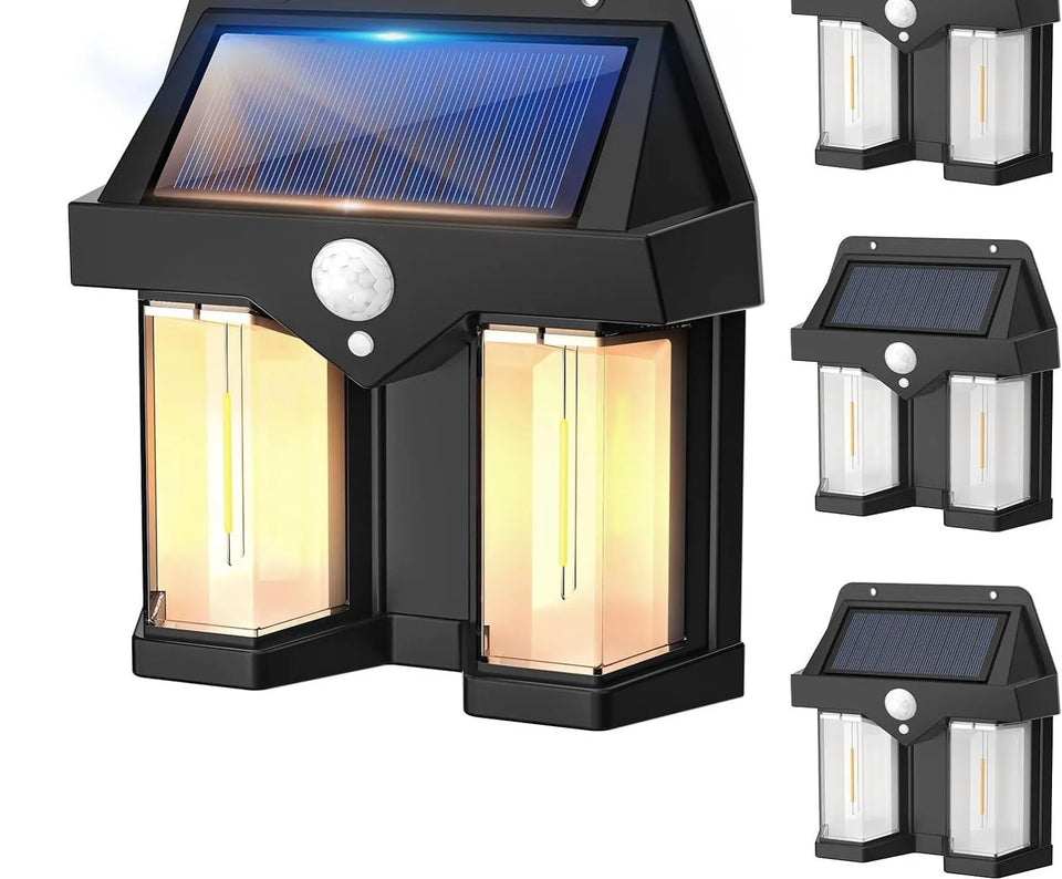Outdoor Solar Wall Lamp with Motion Sensor & Human Body Induction