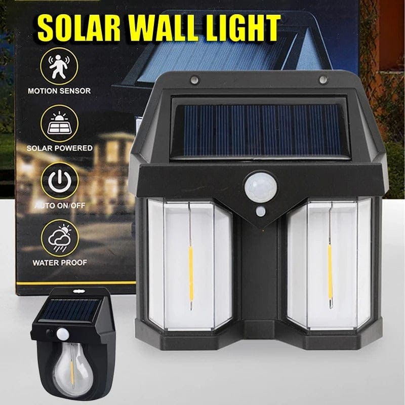 Outdoor Solar Wall Lamp with Motion Sensor & Human Body Induction