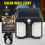 Outdoor Solar Wall Lamp with Motion Sensor & Human Body Induction