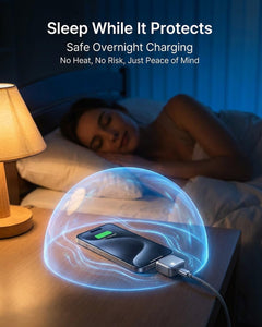 Smart Auto Stop Charging Adapter – Battery Health Protection | Auto Power-Off | Overcharge Protection | Fast Charging | Type-C Compatible