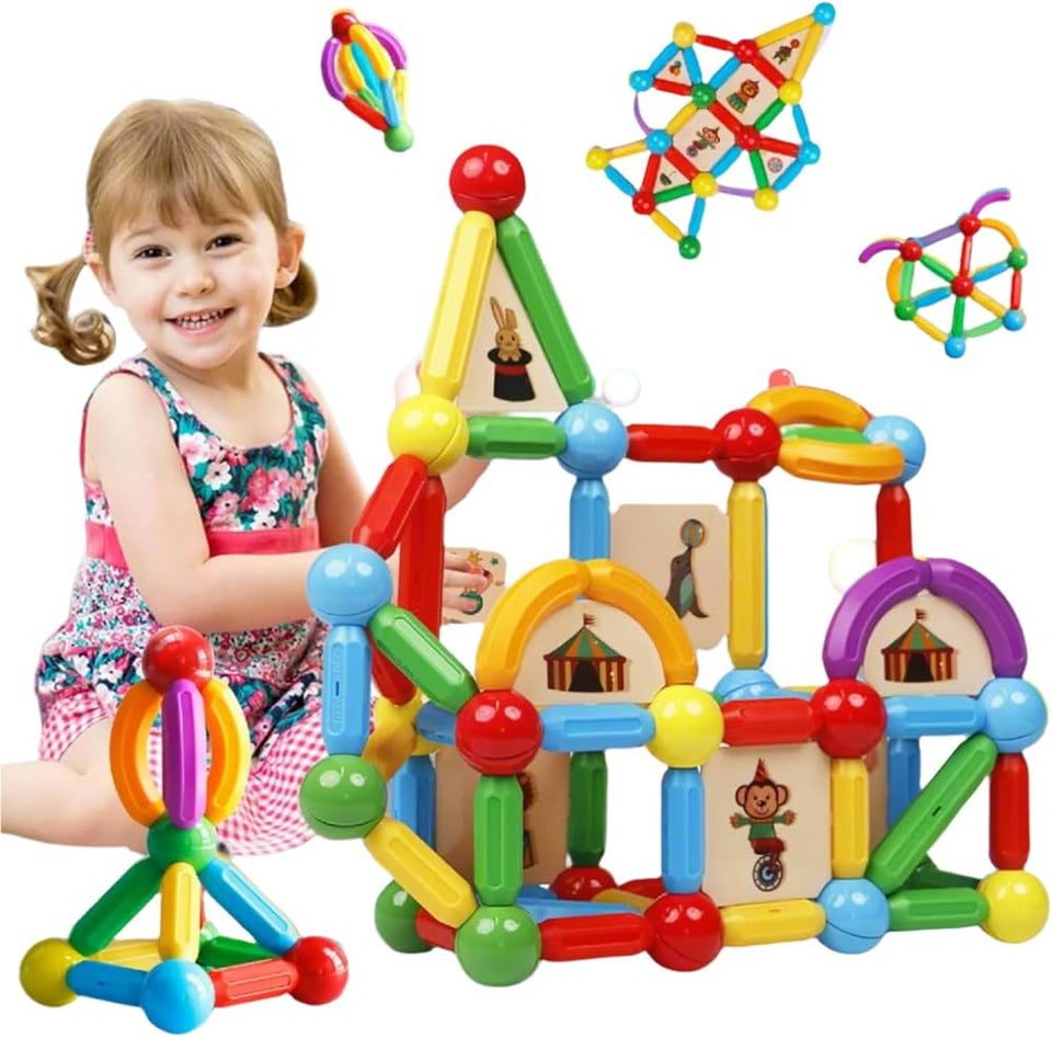 Magnetic STEM Construction Set – 25 Pieces Educational Building Toys