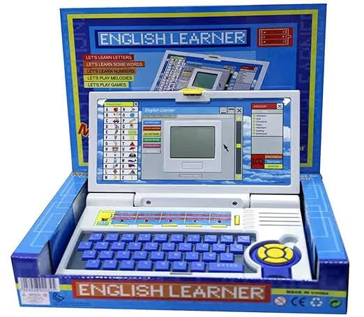 Kids Educational English Learner Laptop with 20 Learning Activities