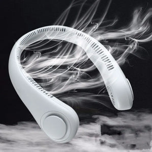 Portable Bladeless Neck Fan - Rechargeable USB Cooling Fan for Outdoor Sports, Home, Office, and Travel Hands-free Cooling