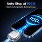 Smart Auto Stop Charging Adapter – Battery Health Protection | Auto Power-Off | Overcharge Protection | Fast Charging | Type-C Compatible