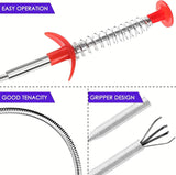 Stainless Steel Sink & Toilet Un-blocker Flexible Tool