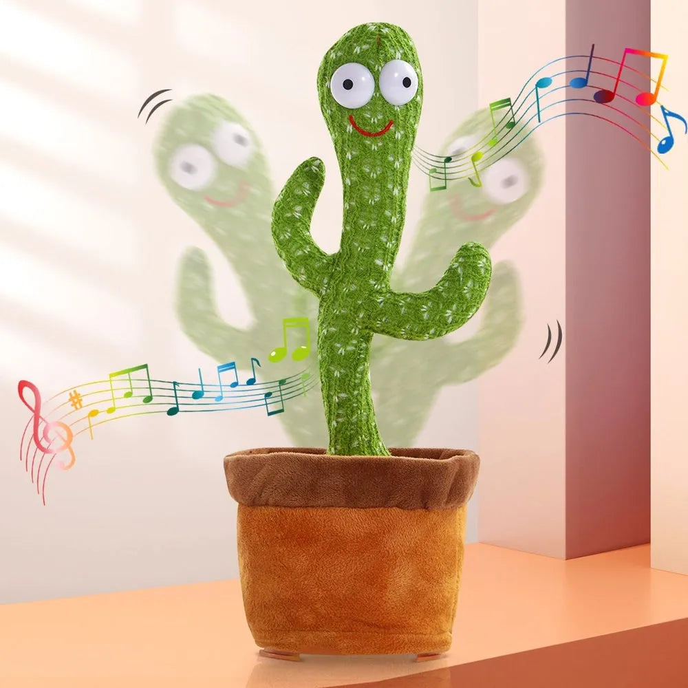 Cute Dancing & Talking Cactus Toy – Singing, Recording & Dancing Plush for Kids