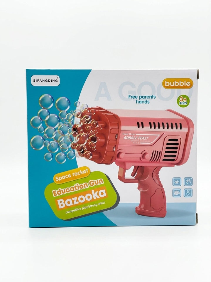 Bubble Gun Bazooka for Kids Colorful 36-Hole Bulbulay Maker