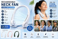 Portable Bladeless Neck Fan - Rechargeable USB Cooling Fan for Outdoor Sports, Home, Office, and Travel Hands-free Cooling