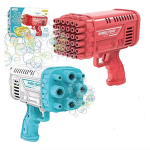Bubble Gun Bazooka for Kids Colorful 36-Hole Bulbulay Maker