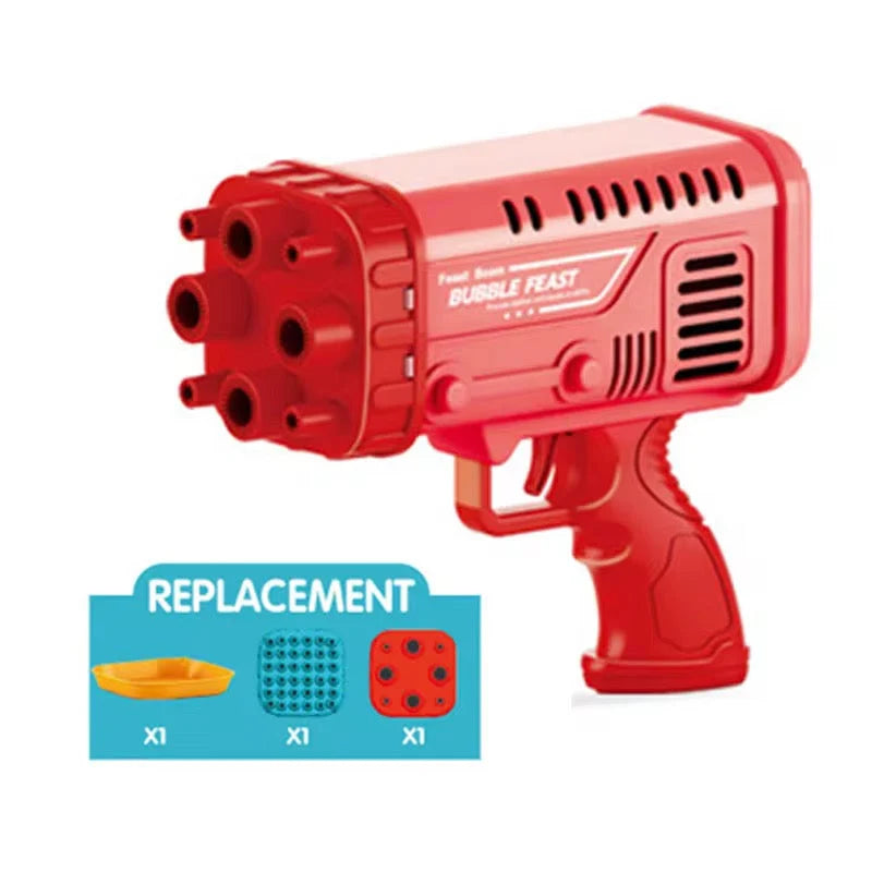 Bubble Gun Bazooka for Kids Colorful 36-Hole Bulbulay Maker