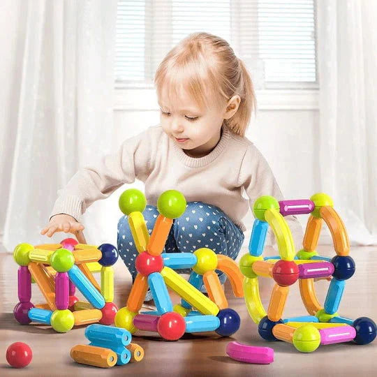 Magnetic STEM Construction Set – 25 Pieces Educational Building Toys