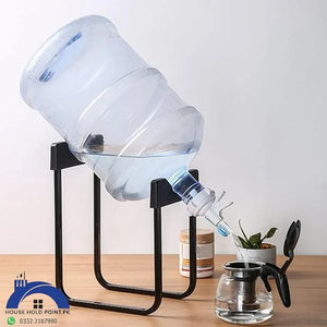 Premium Water Bottle Metal Stand With Tap