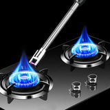Kitchen USB Electric Arc Lighter Rechargeable Windproof BBQ Flameless Plasma Candle Long Lighters Hose Gas Stove Ignition Gun