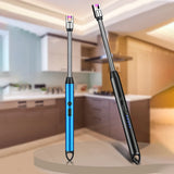 Kitchen USB Electric Arc Lighter Rechargeable Windproof BBQ Flameless Plasma Candle Long Lighters Hose Gas Stove Ignition Gun