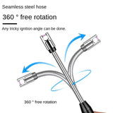 Kitchen USB Electric Arc Lighter Rechargeable Windproof BBQ Flameless Plasma Candle Long Lighters Hose Gas Stove Ignition Gun