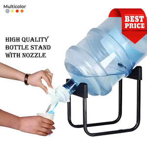 Premium Water Bottle Metal Stand With Tap