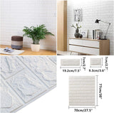 Self Adhesive 3D Wallpaper (Pack of 5) Peel And Stick Wall Panel Living Room Brick Stickers Bedroom Kids Room Brick Paper Home Decor