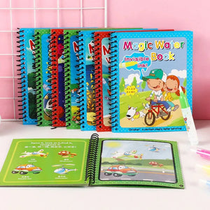 Reusable Water Drawing Book with Magic Pen for Children