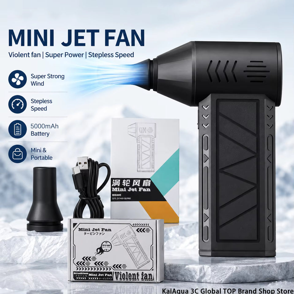 High Speed Mini Turbo Blower | Rechargeable Cordless Air Duster