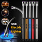 Kitchen USB Electric Arc Lighter Rechargeable Windproof BBQ Flameless Plasma Candle Long Lighters Hose Gas Stove Ignition Gun