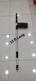 12FT Solar Panel Cleaning Brush with Water Flow | Extendable Telescopic Cleaning Brush