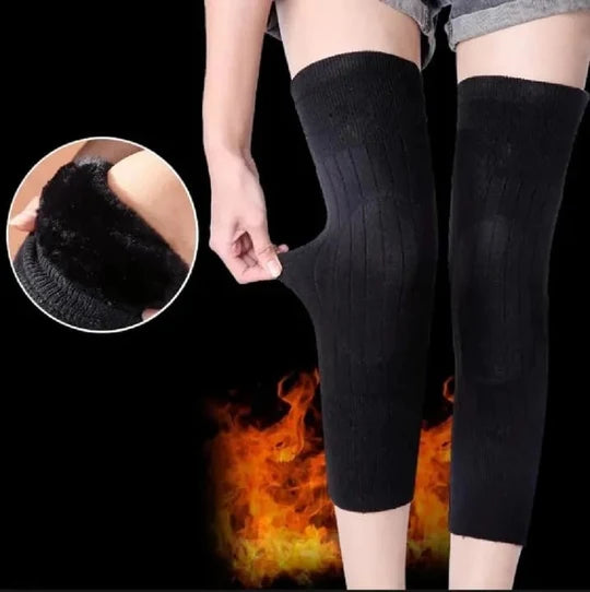 Pair Knee Warmer – Thermal Fleece Knee Support for Men & Women