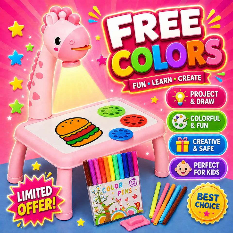 Kids LED Projector Drawing Table – Creative Painting & Learning Board