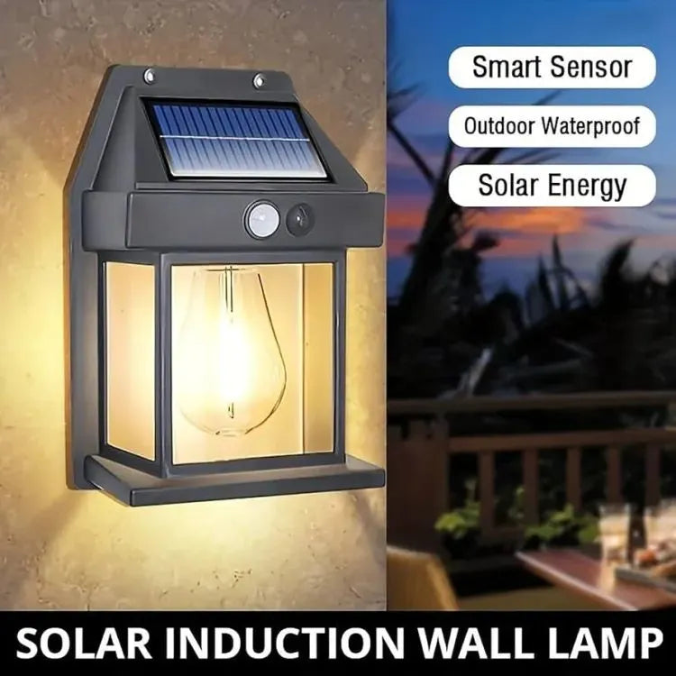 Outdoor Solar Wall Lamp with Motion Sensor & Human Body Induction