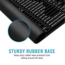 Anti-Slip Keyboard & Mouse Pad (With Shortcut Key Pattern)
