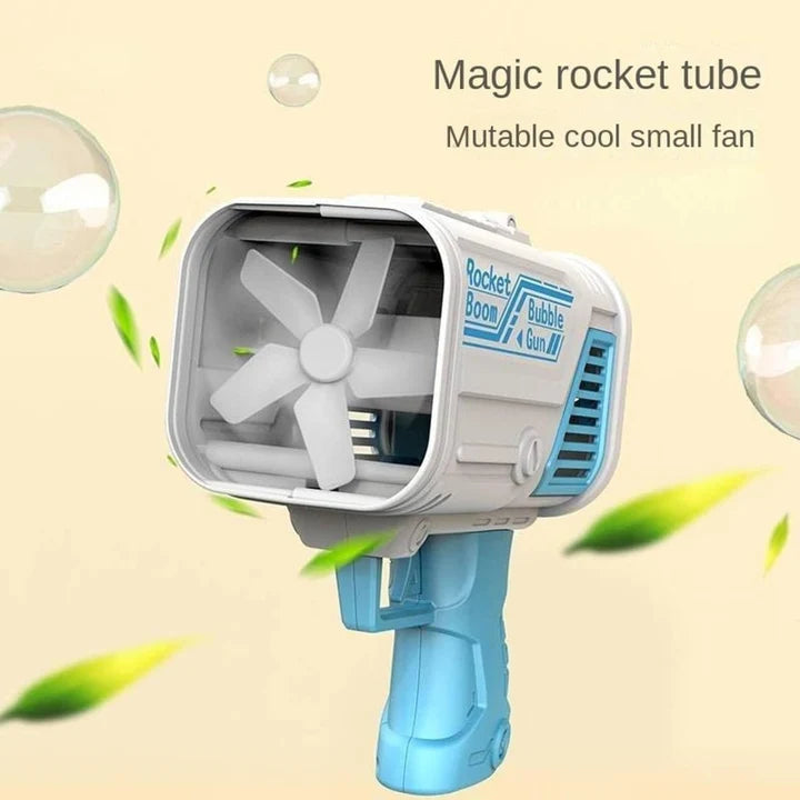 Bubble Gun Bazooka for Kids Colorful 36-Hole Bulbulay Maker