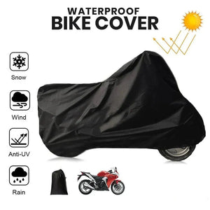 Motorcycle Top Cover for CD 70 & 125 - Bike's Body (Rain & Dust) Protection Cover