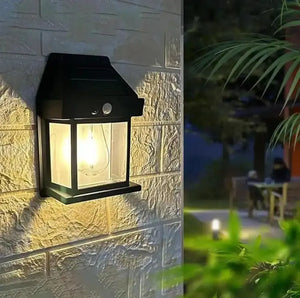 Outdoor Solar Wall Lamp with Motion Sensor & Human Body Induction