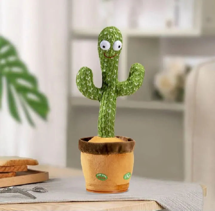 Cute Dancing & Talking Cactus Toy – Singing, Recording & Dancing Plush for Kids