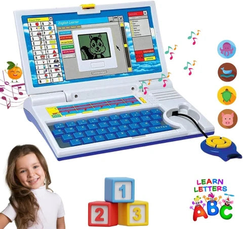 Kids Educational English Learner Laptop with 20 Learning Activities