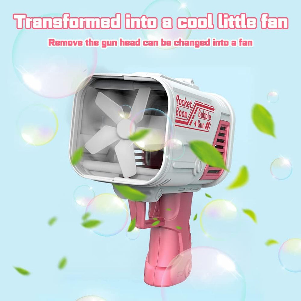 Bubble Gun Bazooka for Kids Colorful 36-Hole Bulbulay Maker