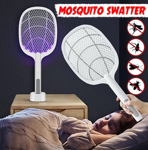 Intelligent Dual-Mode USB Rechargeable Mosquito & Fly Killer Racket