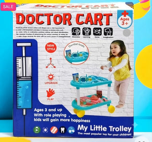 My Little Doctor Trolley Set for Kids with Stethoscope & Medical Tools