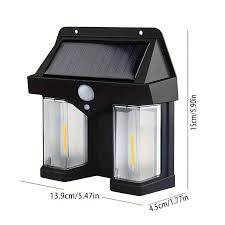 Outdoor Solar Wall Lamp with Motion Sensor & Human Body Induction
