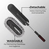 Car Duster Exterior Scratch Free Microfiber Car Cleaning Brush, Extendable Handle Pollen and Dust Brush for Truck, SUV, Vehicles and Home Cleaning