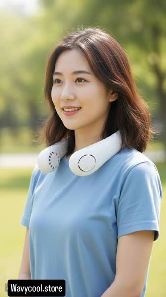 Portable Bladeless Neck Fan - Rechargeable USB Cooling Fan for Outdoor Sports, Home, Office, and Travel Hands-free Cooling