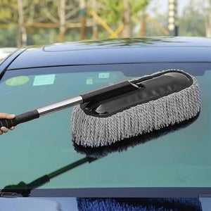 Car Big Duster and Wash Brush - Dusting for Car | Microfiber Expandable Wet & Dry Use Duster